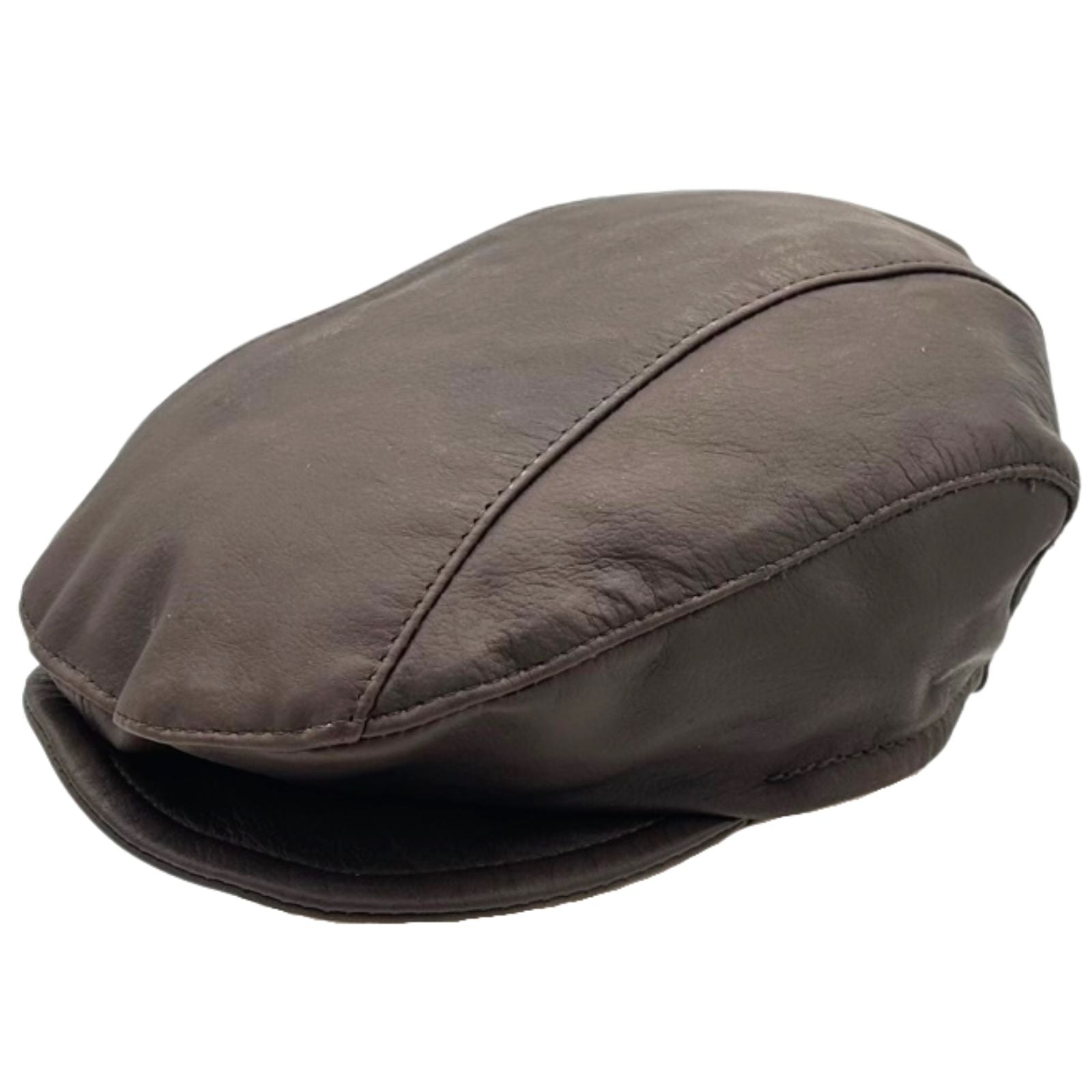 Large Driver Cap Jacaru - Flat Cap - Men's Kangaroo Leather Drivers Cap – Lake Leather