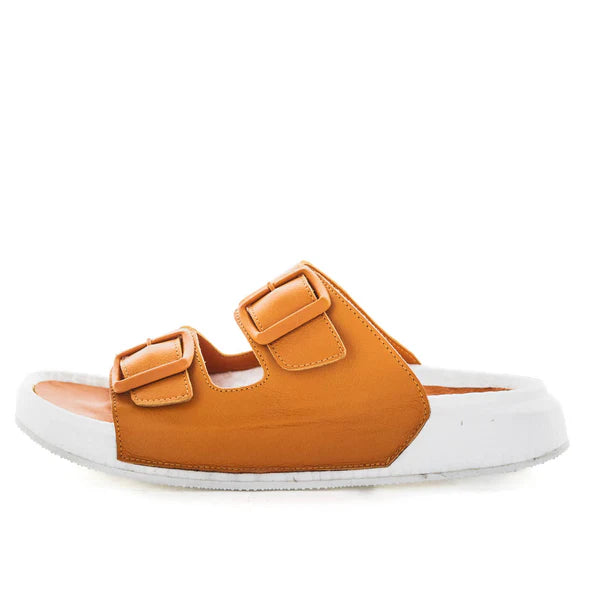 🟢 GREEN SPOT- Zola - Harper - Women's Leather Dual Buckle Slide – Lake ...